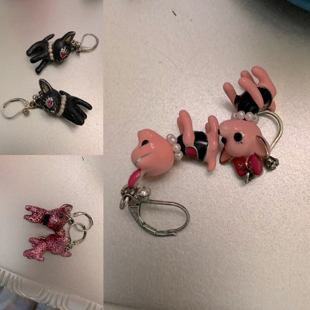 Set Betsey Chihuahua Puppy Earrings